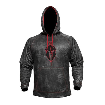 ТОЛСТОВКА С КАПЮШОНОМ KRYPTEK TARTAROS HOODIE TYPHON/RED/BLACK