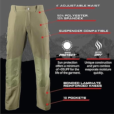 БРЮКИ KRYPTEK ALAIOS RANGER GREEN- фото №3