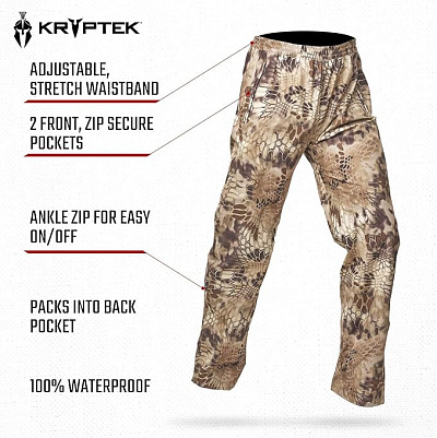 БРЮКИ KRYPTEK JUPITER RAIN HIGHLANDER- фото №3