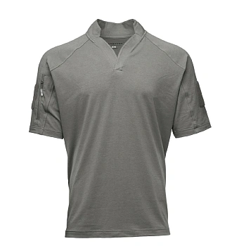 ТОЛСТОВКА KRYPTEK GARRISON ВОРОТНИК РЕГБИ КОРОТКИЕ РУКАВА WOLF GREY