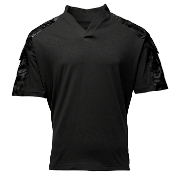 ТОЛСТОВКА KRYPTEK TACTICAL ВОРОТНИК РЕГБИ КОРОТКИЕ РУКАВА BLACK/TYPHON