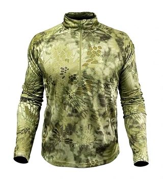 ФУТБОЛКА KRYPTEK HYPERION LS ZIP MANDRAKE