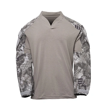 ТОЛСТОВКА KRYPTEK TACTICAL ВОРОТНИК РЕГБИ ДЛИННЫЕ РУКАВА DARK CHARCOAL/RAID